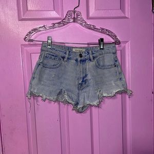 pacsun distressed high rise shorts